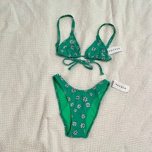PacSun floral triangle bikini WITH TAGS